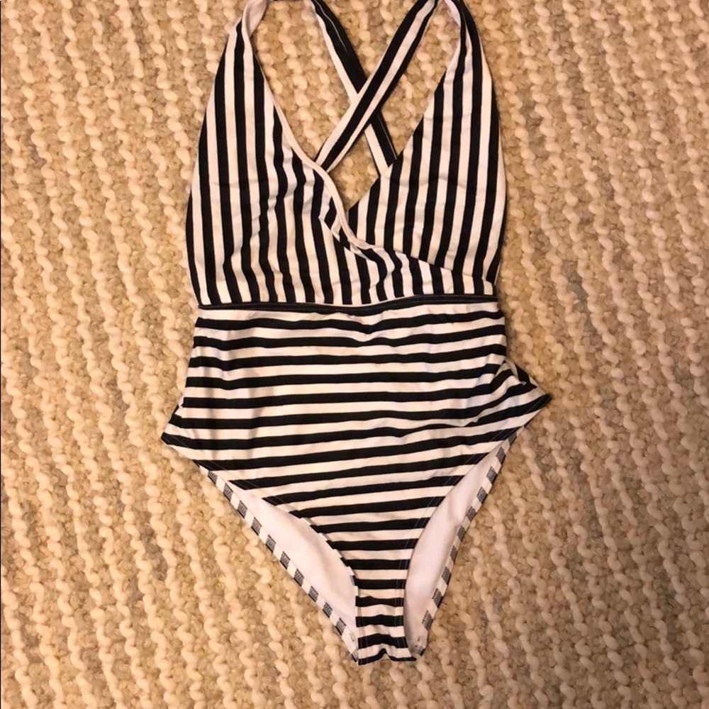 ASOS black and white one piece